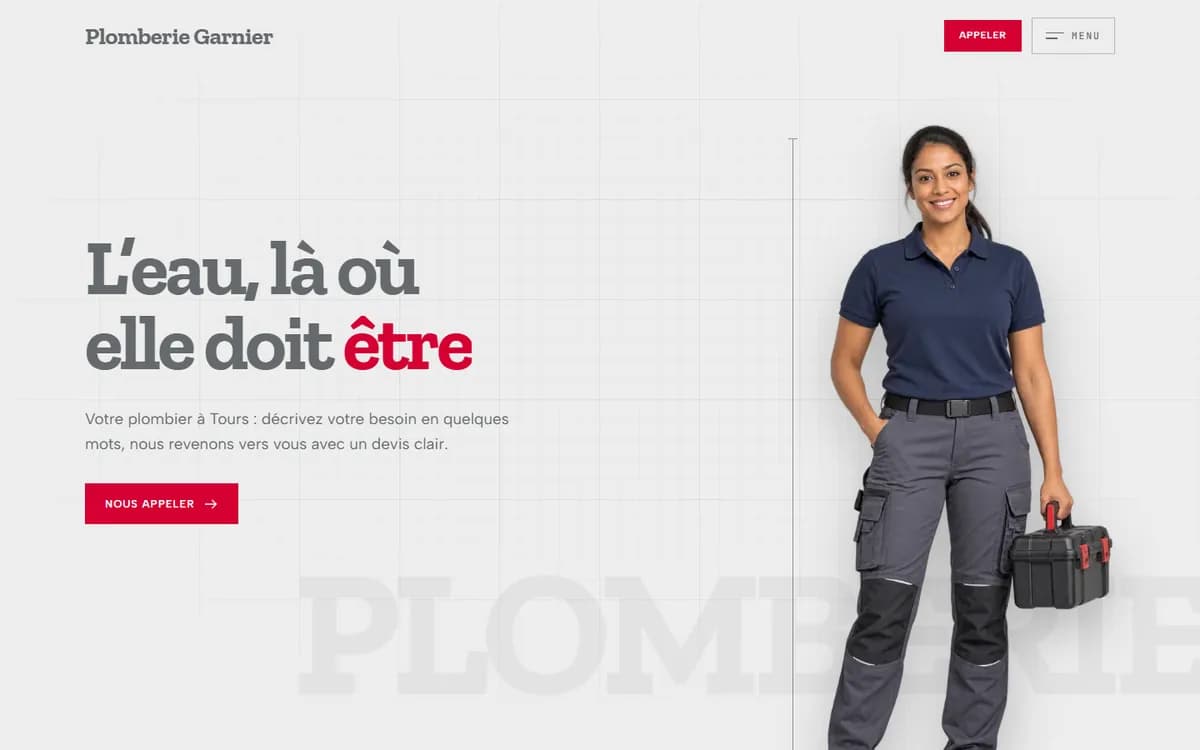 Site de démonstration : Plombier à Tours