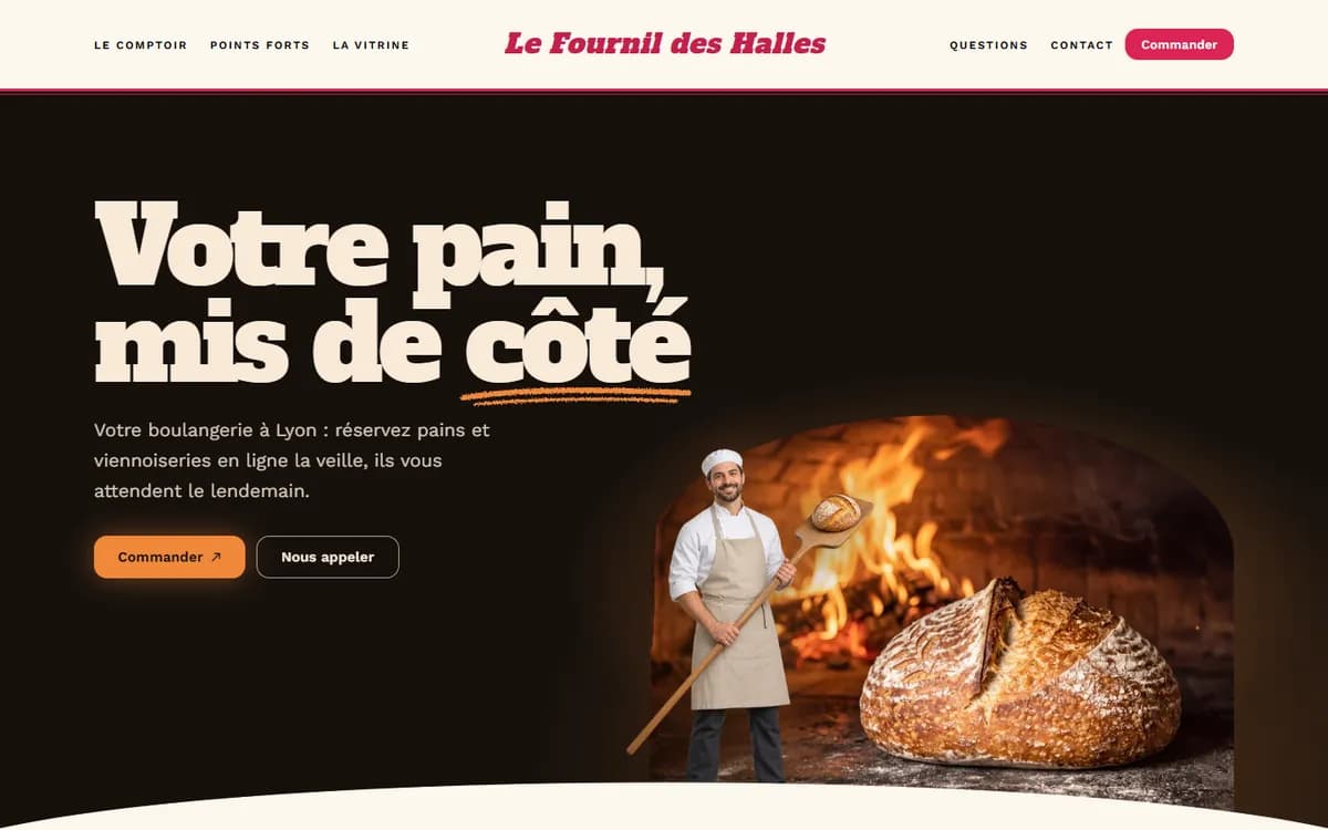 Site de démonstration : Boulangerie à Lyon