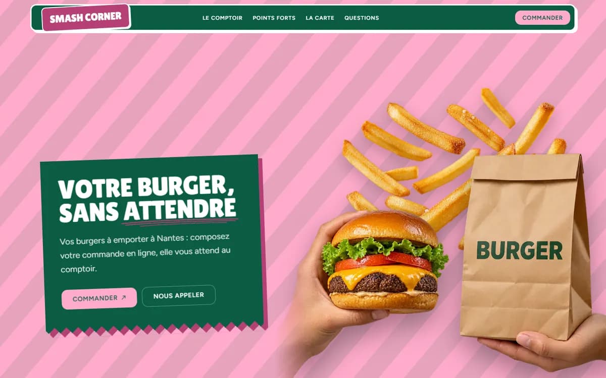 Site de démonstration : Burger à Nantes