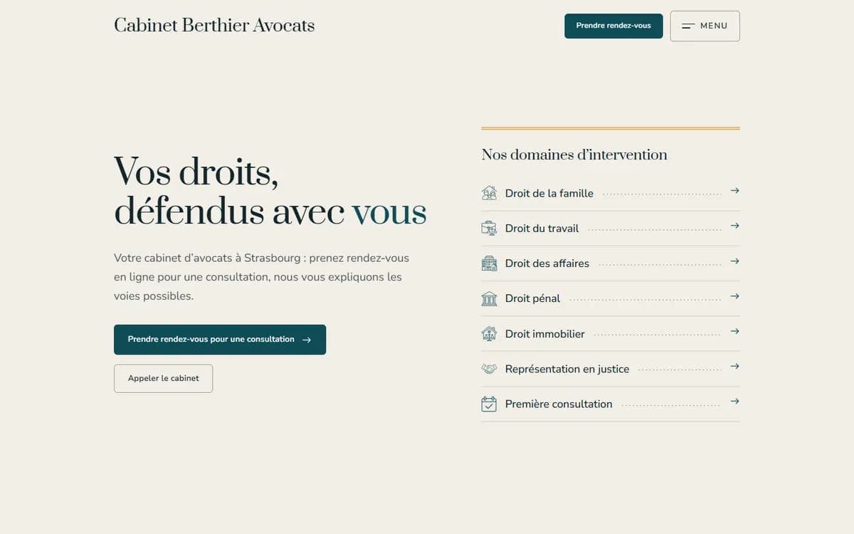 Site de démonstration : Avocat à Strasbourg