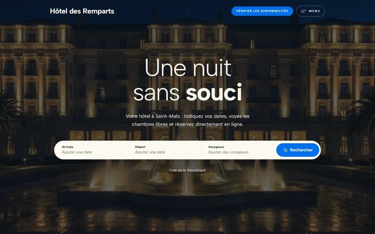 Site de démonstration : Hôtel à Saint-Malo